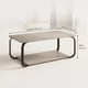 thumbnail image 3 of Mesa De Centro Moderna Minimalista 2 Niveles 100x48x43 Gris, 3 of 8