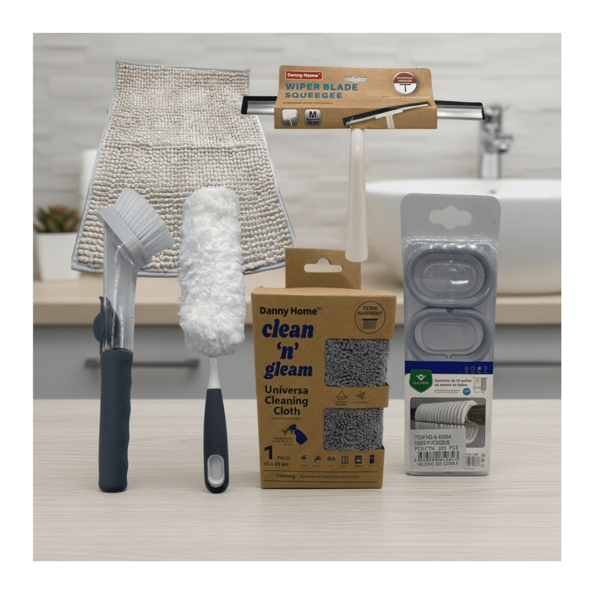 Genérico - Set De Limpieza 6 Piezas Auto Y Hogar