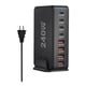 thumbnail image 3 of Estación De Carga De Escritorio, Adaptador De Corriente USB Para El Hogar, Cargador USB C De 240W, Negro, 3 of 5