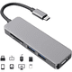 thumbnail image 1 of Concentrador multifunción tipo C HUB 3.1 a HDMI Estación de acoplamiento 5 en 1 con concentrador tipo C 4K USB C a HDMI, lector de tarjetas SD y microSD, 2 puertos USB 3.0, 1 of 8