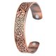 thumbnail image 3 of Viking talismán brazalete ancho tótem abierto alambre brazalete antiguo cobre, 3 of 5