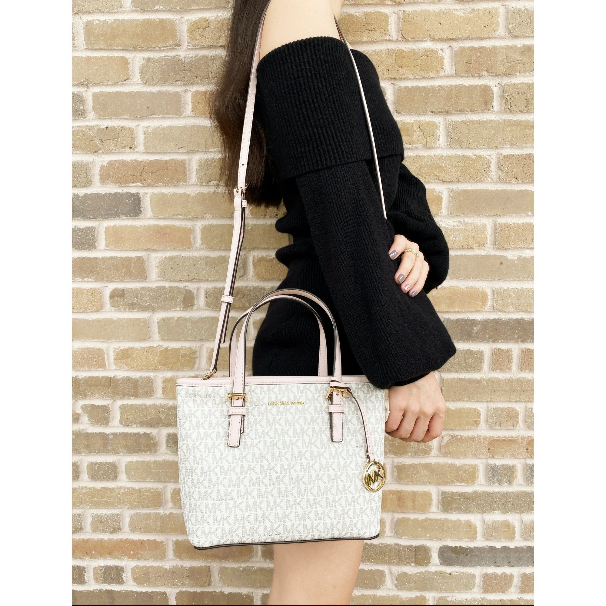 Cartera Michael Kors Jet Set Tote Xs, Blanca