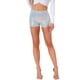 thumbnail image 1 of INSPIRE CHIC Pantalones Cortos de Halloween para Mujer con Lentejuelas Brillantes de Tiro Medio, Cóctel Sólido Brillante, Cintura Elástica, Coloridos Blancos XS, 1 of 6