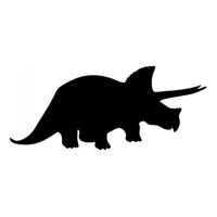 Rienda Libre Graphics - Decomural Triceratops Prehistoric Dinosaur Ws-15264