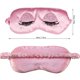 thumbnail image 2 of Antifaz de sueño Ulbemoll 20 cm x 12 cm seda rosa, 2 of 6