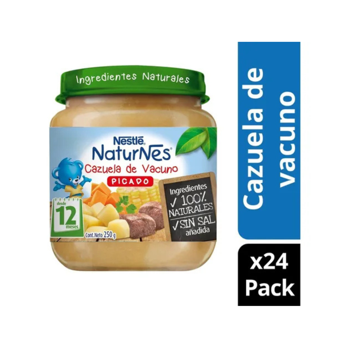 Pack Picado Nestlé® Naturnes® Cazuela De Vacuno 250G X24