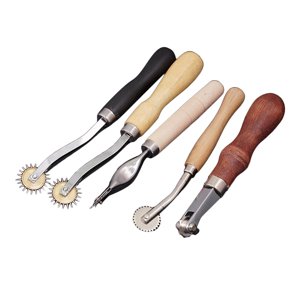 Bothyi - Herramienta De Costura De Rueda De Rastreo De 5 Piezas Artesanía De Cuero Para Cuero De Tela De Papel