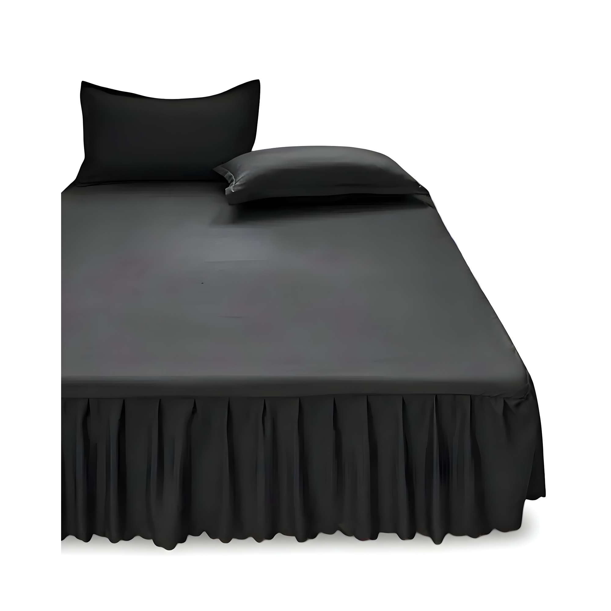 Genérico - Faldón De Cama Con Volado Protector De Base De Cama King 04
