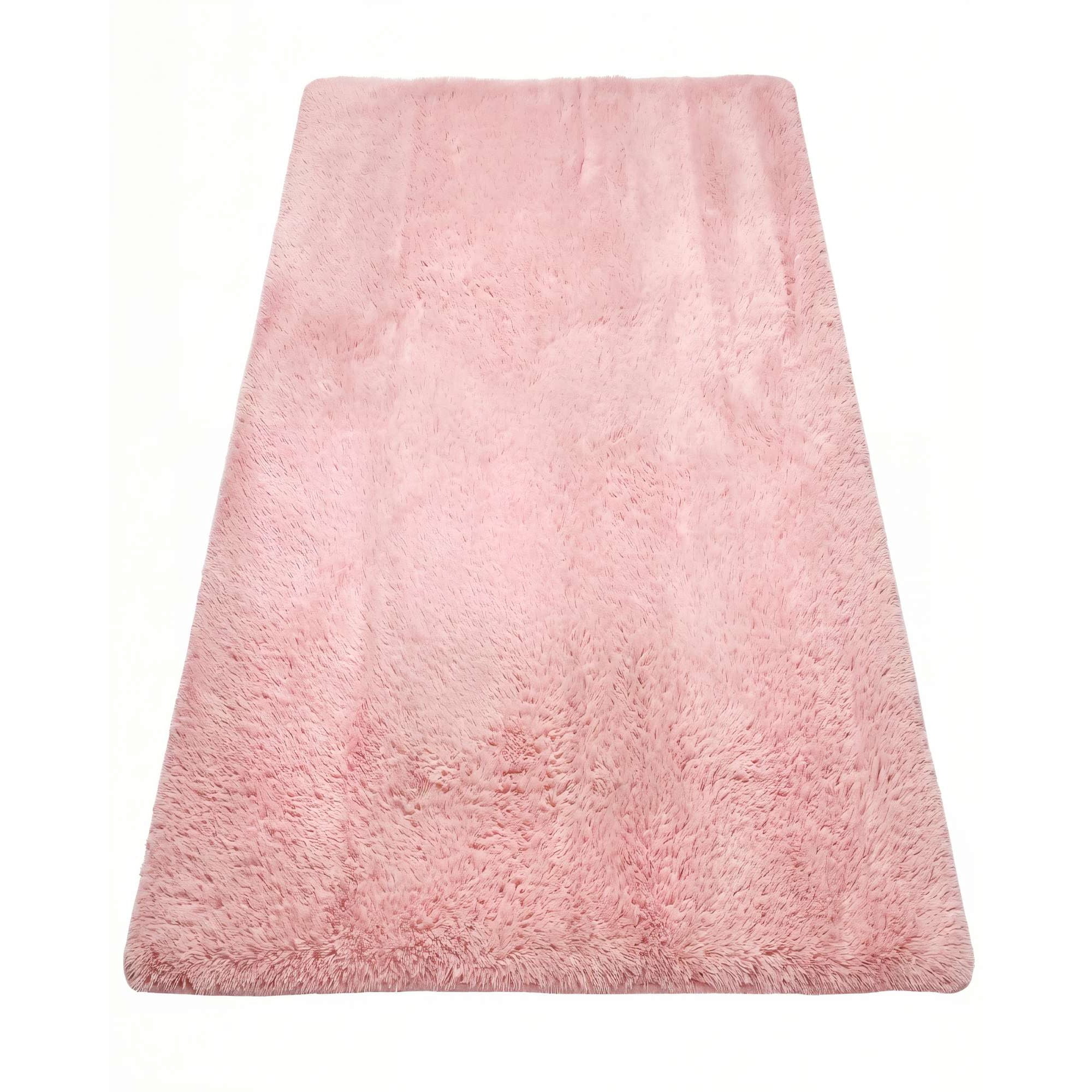 Genérico - Alfombra Peluda 200x300 Color Rosado