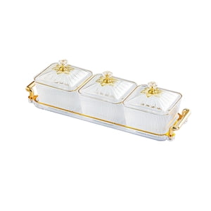 Bothyi - Bandeja De Aperitivos De Pp Para Comedor, Fiesta, Boda, Cocina, Frutos Secos, Caramelos Transparentes