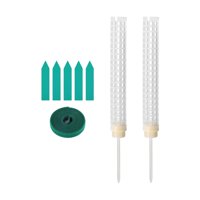 Ioensy - 2 Piezas De Postes De Liquen, Columna De Liquen, Palos De Liquen Para Balcón, Cultivo Interior, Blanco