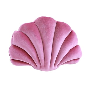 Magideal - Almohada En Forma De Concha, Cojín Sólido, Regalo De Cumpleaños, Almohada De Suelo De Felpa Bonita, Cojín De Concha Para Decoración De Sofá De Sala De Rosa
