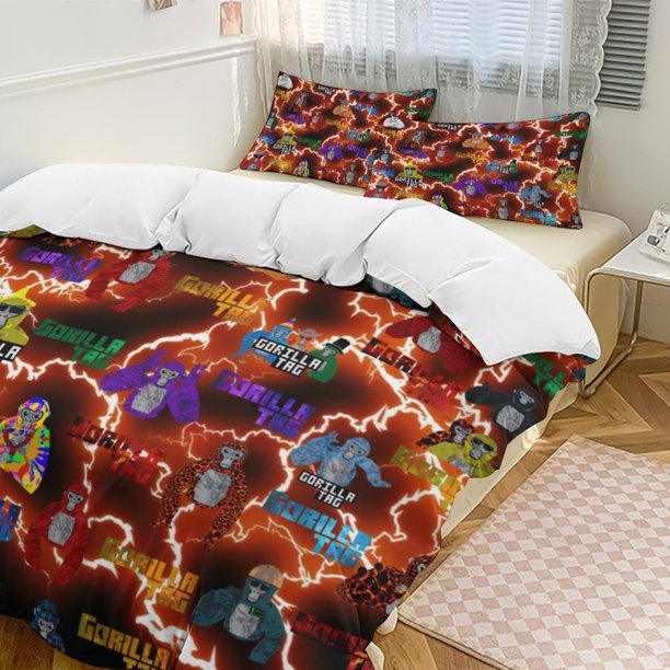 Game Gorilla Tag 3-Piece Bedding Set Soft Warm And Comfortable Bed Set