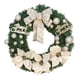 thumbnail image 1 of Guirnalda De Flores De Corona De Navidad Artificial Para Decoración De Pared De Puerta Blanca, 1 of 5