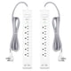 thumbnail image 1 of Power Strip Paquete De 2 Con Cable De Extensión De 12 Pies 6 Salidas 2 Usb, 1 of 8