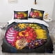 thumbnail image 2 of Juego de cama F3bfcb9903759cab3ea3ed1b58ca8971 con funda nórdica y funda de almohada, con cremallera invisible, juego de 3 piezas con cremallera y 2 fundas de almohada,, 2 of 3