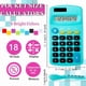 thumbnail image 2 of Calculadora Enjamyo Mini Solar con Doble Alimentación y 8 Dígitos, Paquete de 18, 2 of 7