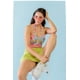 thumbnail image 2 of Body sin Mangas con Cuello en U y Tirantes Anudados con Estampado Floral Multicolor, 2 of 5