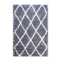 Dib - Alfombra Shaggy Design 180X275 45 Aqua