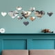 thumbnail image 2 of 10pcs DIY Mirror Wall Stickers, Heart-Shape Wall Decals Set, For Living Room, Bedroom, Entryway, Baby Room, 3D Creative Mirror Stickers, 2 of 4