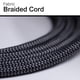 thumbnail image 5 of Cable de extensión Power Strip GE de 3 salidas, 15 cm, trenzado, negro, 5 of 8