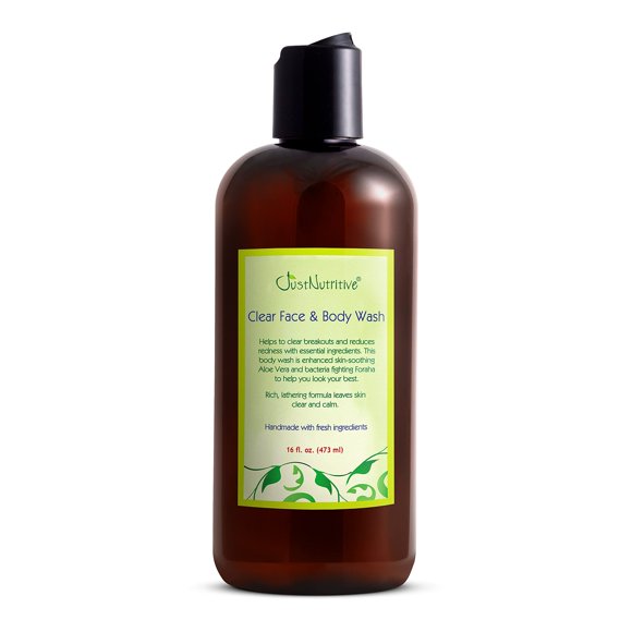 Gel de baño facial y corporal Just Nutritive Acne Clear 473 ml