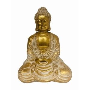 Decostilo - Adorno Estatua De Buda Dorado 42Cm