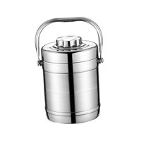 Bothyi - Fiambrera De Acero Inoxidable Contenedores De Almuerzo De 3 Capas Para Adultos De Picnic De Oficina 1.4L