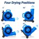 thumbnail image 3 of Ventilador de aire BSMTEK 5000 CFM 1 HP, 3 velocidades, portátil, 3 of 7