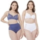 thumbnail image 1 of Pack Calzón Mujer Alto Microfibra Azul - Blanco Corona, 1 of 5