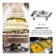 thumbnail image 4 of Bandeja Con Tapa Buffet Acero Inoxidable 35x27cm Calentador, 4 of 8