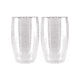 thumbnail image 1 of Pack 2 Vasos Doble Pared Vidrio 473 Ml Transparente, 1 of 3