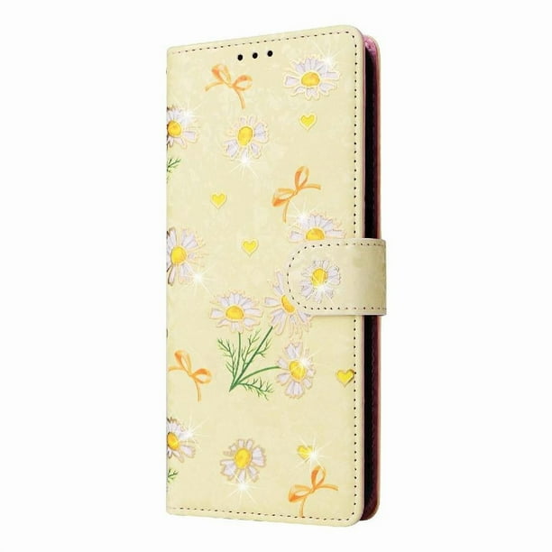 FOXDOCK Funda Tipo Cartera Floral para Google Pixel 9A ,Funda con Tapa de Cuero PU, Protección Antigolpes con Ranuras para Tarjetas y Soporte