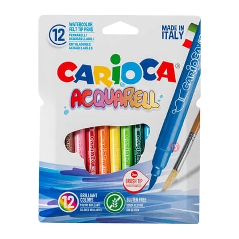 Carioca - Plumones Caja 12 Colores Acquarell - Ps