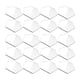 thumbnail image 5 of 20 piezas Tarjeta de licencia de nombre Tarjetas de asientos hexagonales con soporte Tarjetas de letreros de nombre Tarjetas de bricolaje para, 5 of 5