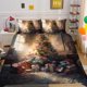 thumbnail image 1 of Christmas Tree Gifts Santa Claus Quilt Duvet Cover Set Home Textiles3-Piece Bedding Set, 1 of 5