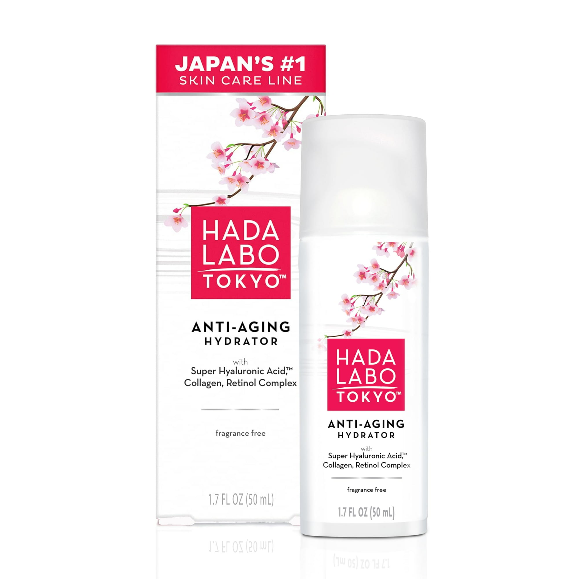 Hada Labo Tokyo - Suero Hidratante Antienvejecimiento De 50 Ml Con Ácido Hialurónico Colágeno Y Retinol