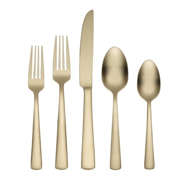 Juego de cubiertos Oneida Aptitude Champagne Satin, 20 piezas
