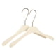 thumbnail image 1 of 2 Paquetes de Perchas de Madera Antideslizantes, Perchas Duraderas que Ahorran Espacio para Ropa, Armario, Abrigos, Pantalones o Camisas Blanco Leche 15.7 pulgadas, 1 of 6