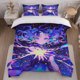 thumbnail image 1 of Fantasy Girl Illustration Themed Bedding Set Duvet Cover and Pillowcase Set, 1 of 5