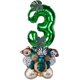 thumbnail image 3 of Jungle Animal Number Globos Jungle Themed Tiger Zebra Monkey Para Suministros 3 A?os, 3 of 5