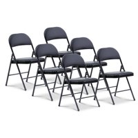 Oline - Cojín Acolchado De Vinilo Folding Sillas Online De 300 Libras De Capacidad, Paquete De 6