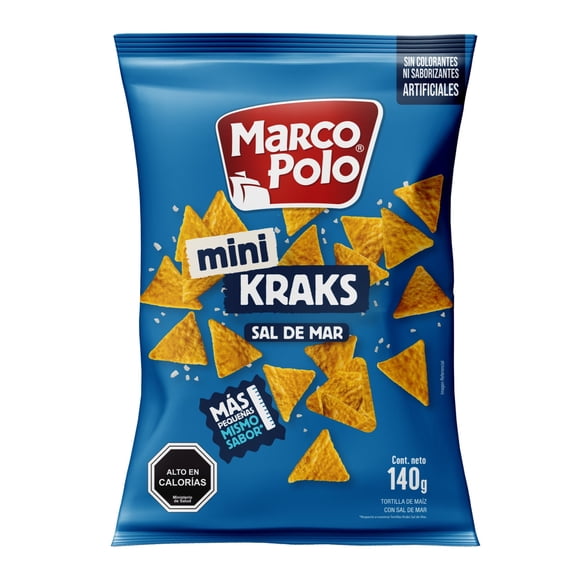 Tortillas mini kraks sal de mar 140G, 220 g