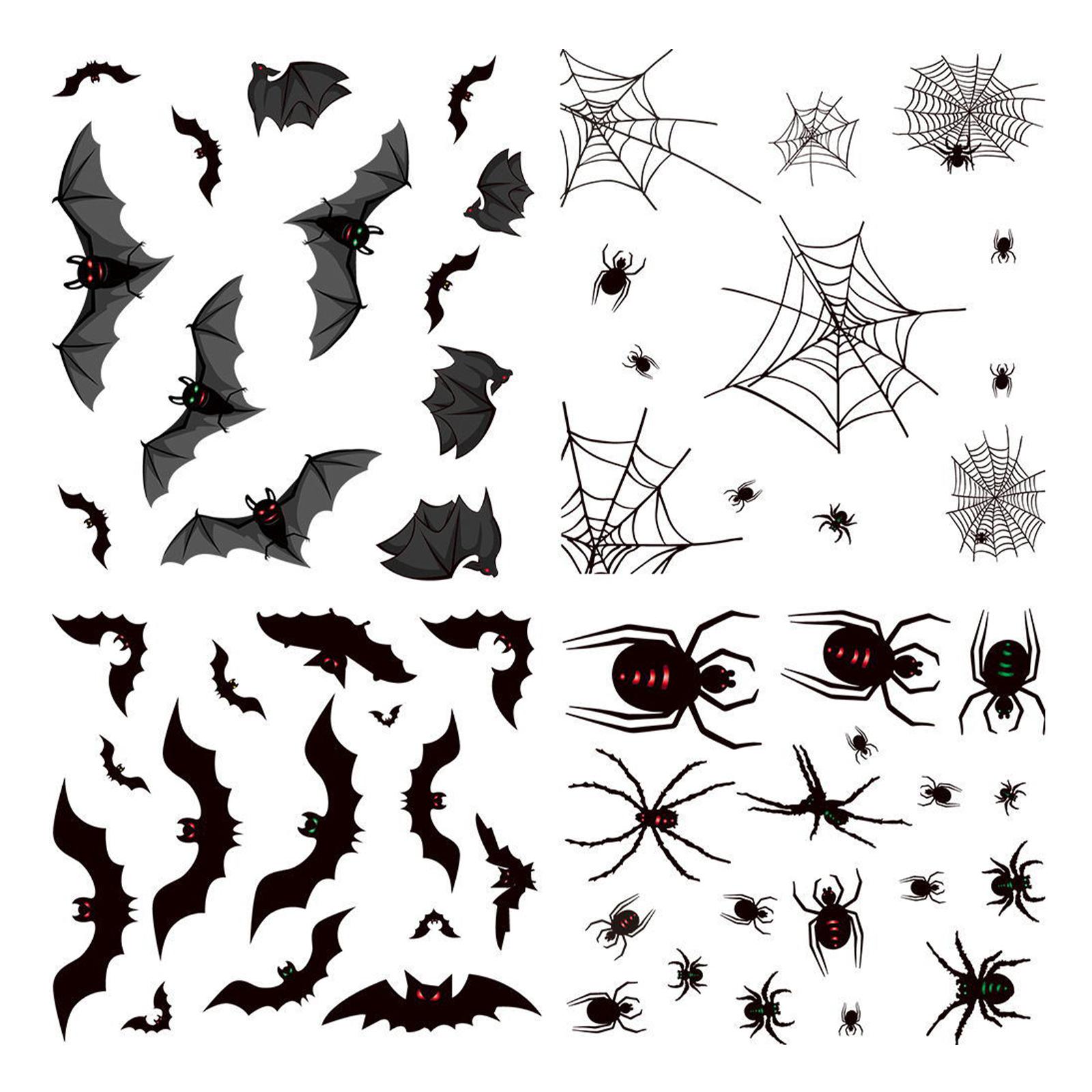 Bothyi - Pegatinas De Halloween Sin Pegamento Para Dormitorio, Apartamento, Sala De Estar