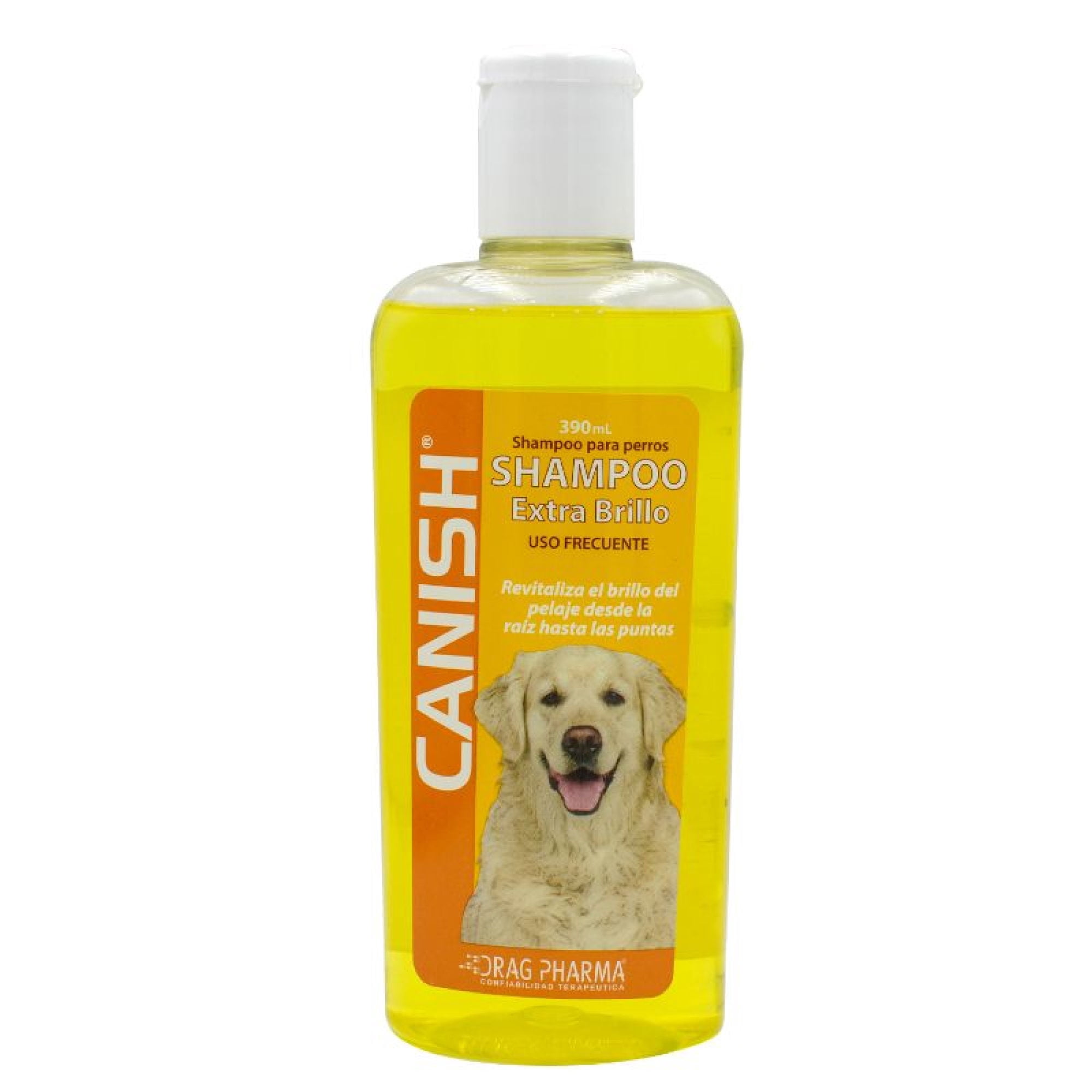 Shampoo Para Perro Extra Brillo Uso Frecuente Botella 390 ml Canish