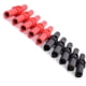 thumbnail image 5 of 10 conectores banana jack hembra a hembra de 4 mm, aislados en rojo y negro, para adaptadores de extensión de conector banana de 4 mm., 5 of 5