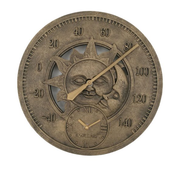 Reloj Headwind 850-0051 - Termómetro, 30 cm, sol y luna