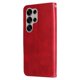 thumbnail image 2 of Funda tipo cartera para Samsung Galaxy S25 Ultra con bolsillo con cremallera y ranuras para tarjetas – Función de soporte Rojo, 2 of 6