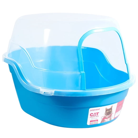 Caja de arena petphabet 63 cm azul claro extra grande