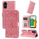 thumbnail image 5 of Funda tipo cartera FOXDOCK para Vivo Y16 4G , diseño girasol en relieve, cuero PU, cierre magnético, soporte y tarjetero, 5 of 5